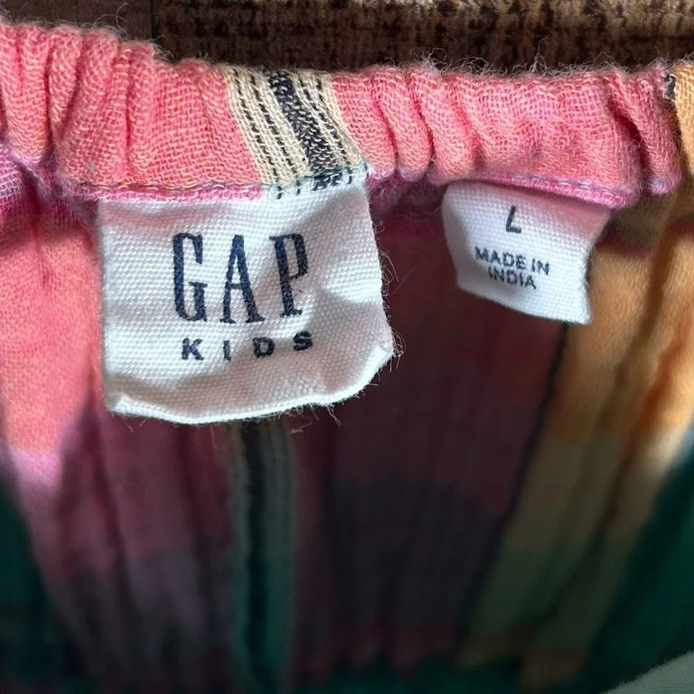 Gap Kids Madras Plaid Sundress Large 10-11Y Cotton Summer Dress Girls Casual